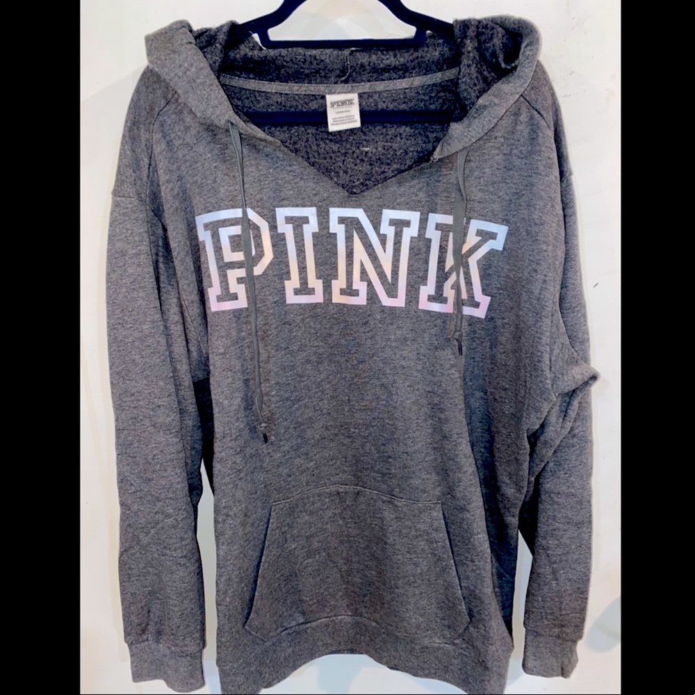 VS PINK Gray Hoodie